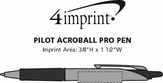 Imprint Area of Pilot Acroball Pro Pen