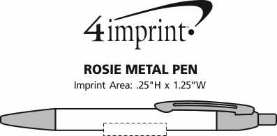Imprint Area of Rosie Metal Pen