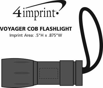 Imprint Area of Voyager COB Flashlight