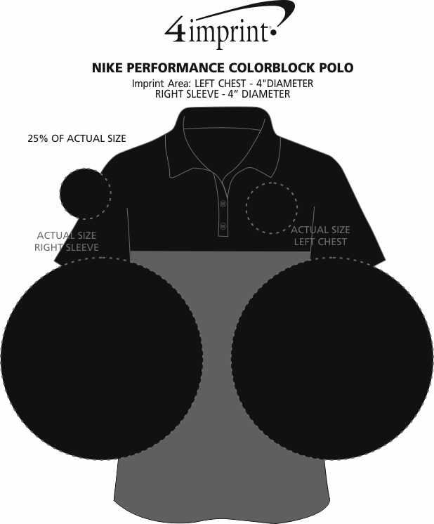 Imprint Area of Nike Performance Colorblock Polo