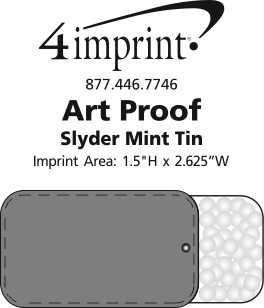 Imprint Area of Slyder Mint Tin
