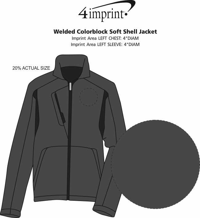 4imprint.com: Welded Colorblock Soft Shell Jacket 142485