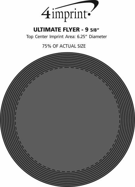 Imprint Area of Ultimate Flyer - 9-5/8"