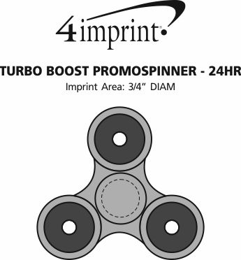 Imprint Area of Turbo Boost PromoSpinner - 24 hr