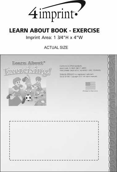 Imprint Area of Learn About Book - Exercising