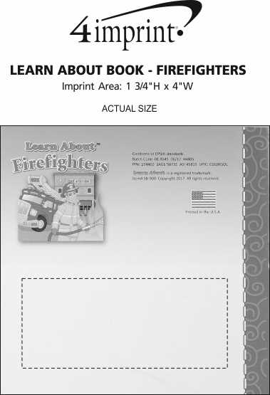 Imprint Area of Learn About Book - Firefighters