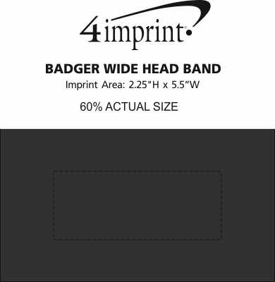 Imprint Area of Badger Wide Headband