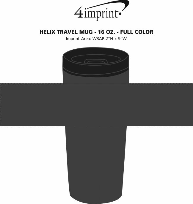 Imprint Area of Helix Travel Mug - 16 oz. - Full Color