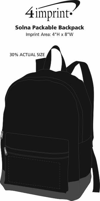 Download 4imprint.com: Solna Packable Backpack 144120