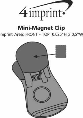 Imprint Area of Mini-Magnet Clip