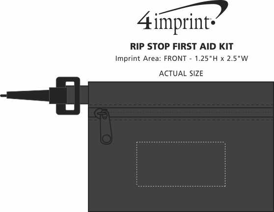 Imprint Area of Ripstop First Aid Kit