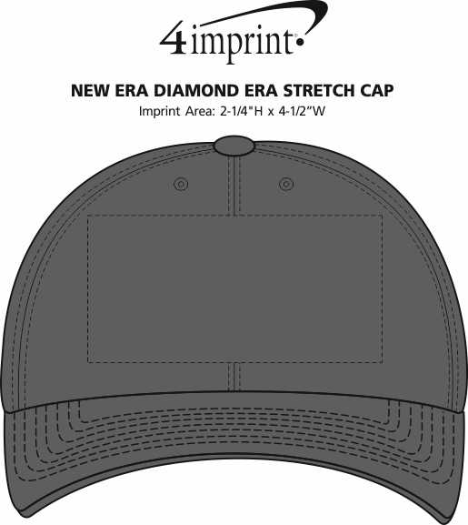 Imprint Area of New Era Diamond Era Stretch Cap