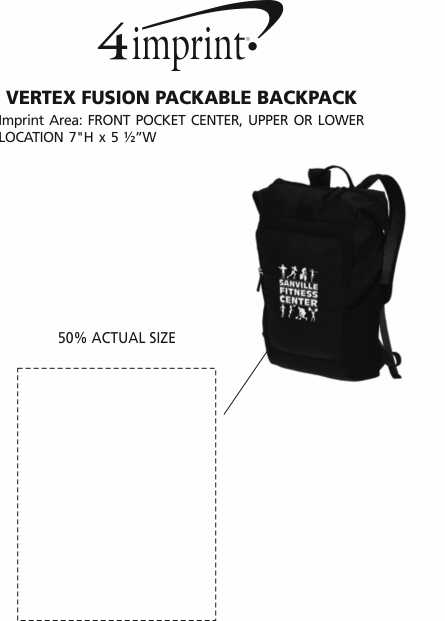 Download 4imprint.com: Vertex Fusion Packable Backpack 144725