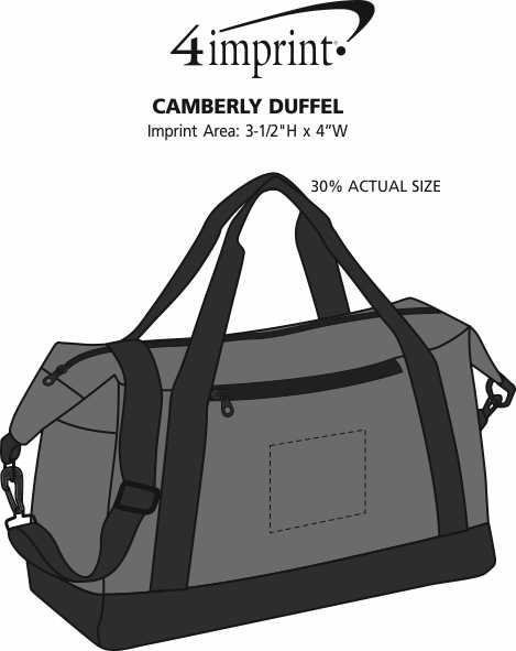 Imprint Area of Camberly Duffel
