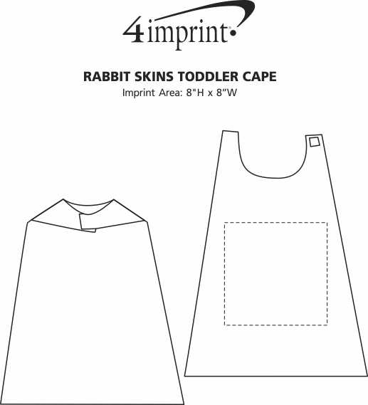 Imprint Area of Rabbit Skins Toddler Cape