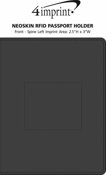 Imprint Area of Neoskin RFID Passport Holder