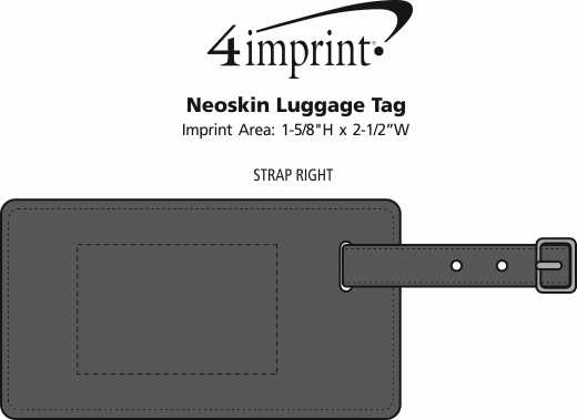 Imprint Area of Neoskin Luggage Tag