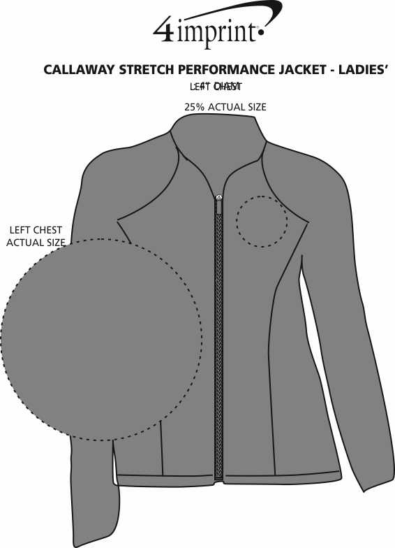 Imprint Area of Callaway Stretch Performance Jacket - Ladies'