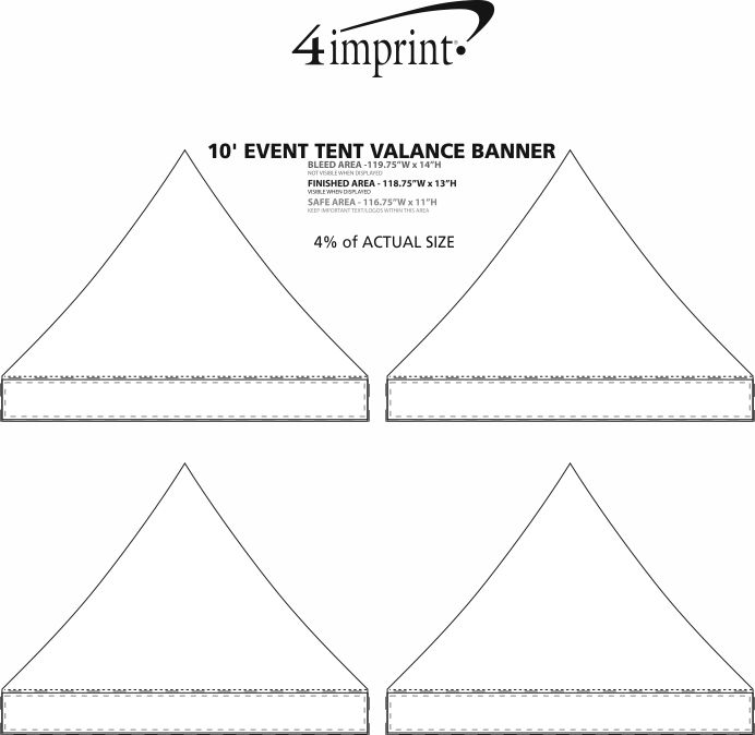 4imprint.com: 10' Event Tent Valance Banner 145470