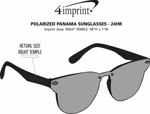Imprint Area of Panama Sunglasses - 24 hr