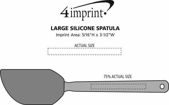 Imprint Area of Large Silicone Spatula