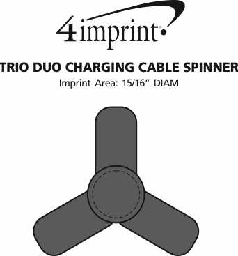 Imprint Area of Trio Duo Charging Cable Spinner