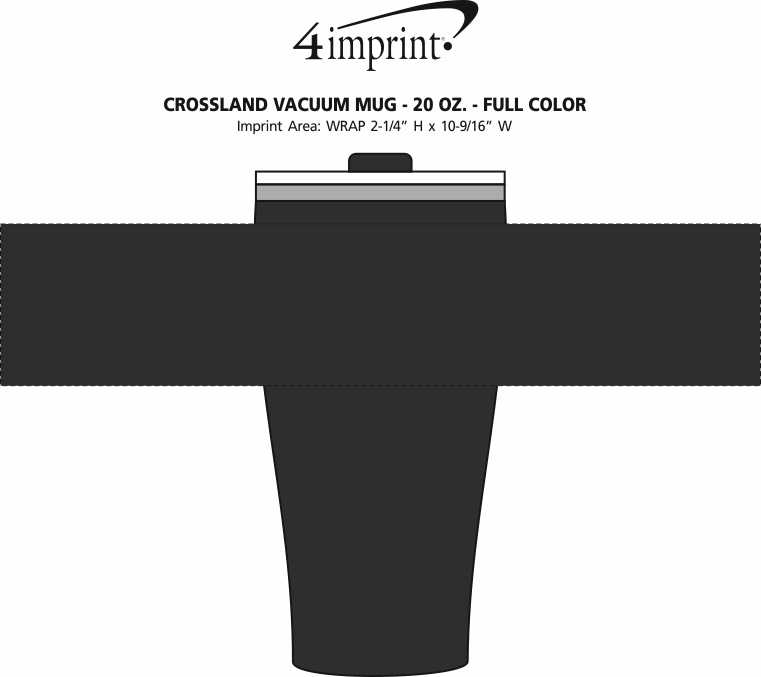 Imprint Area of Crossland Vacuum Mug - 20 oz. - Full Color
