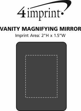 Imprint Area of Vanity Magnifying Mirror