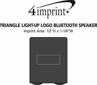 Imprint Area of Triangle Light-Up Logo Bluetooth Speaker