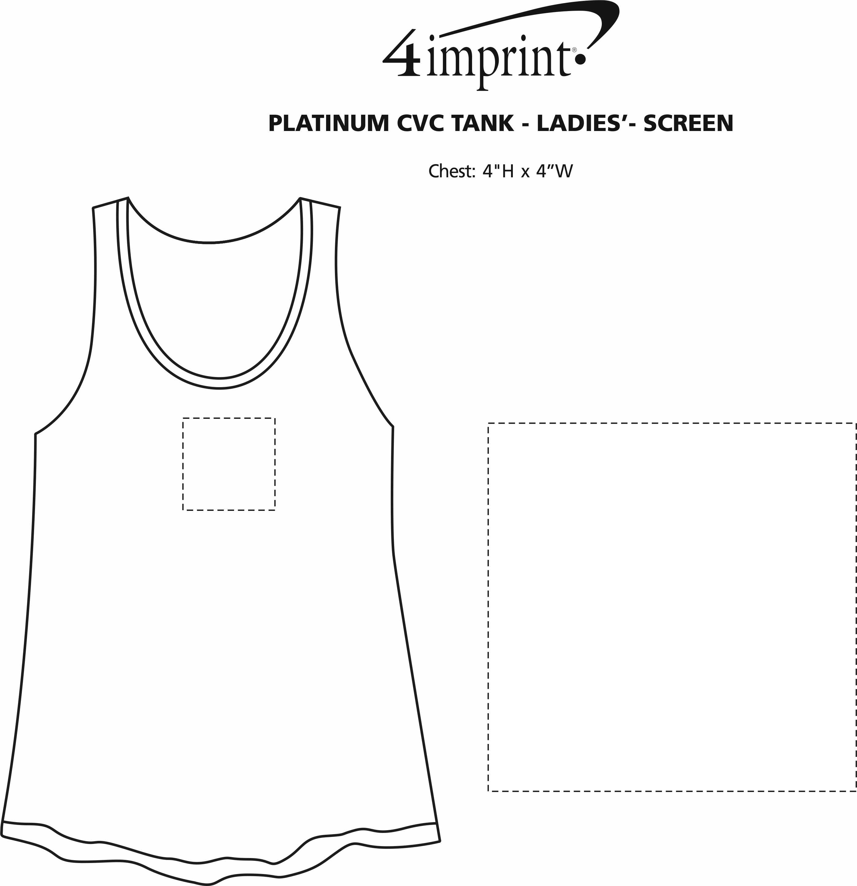4imprint.com: Platinum CVC Tank - Ladies' - Screen 147607-L-TT-S