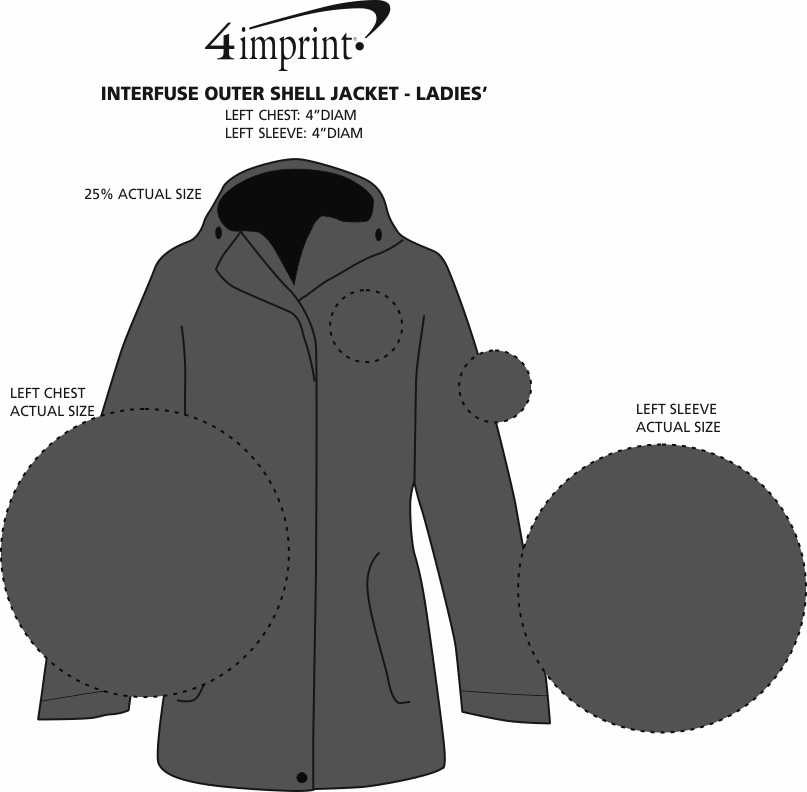 Imprint Area of Interfuse Outer Shell Jacket - Ladies'