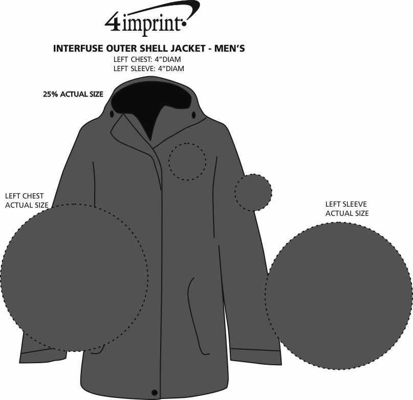 Imprint Area of Interfuse Outer Shell Jacket - Men's