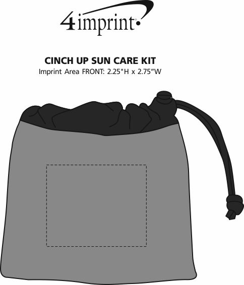 Imprint Area of Cinch Up Sun Care Kit