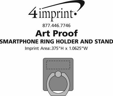 Imprint Area of Smartphone Ring Holder and Stand