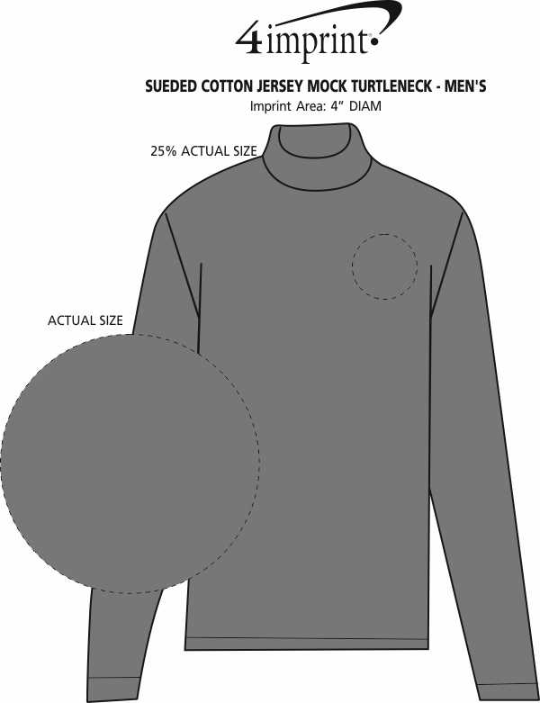cotton mock turtleneck men's