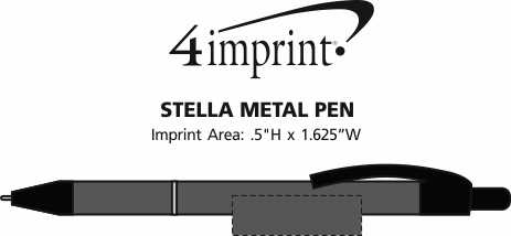 Imprint Area of Stella Metal Pen