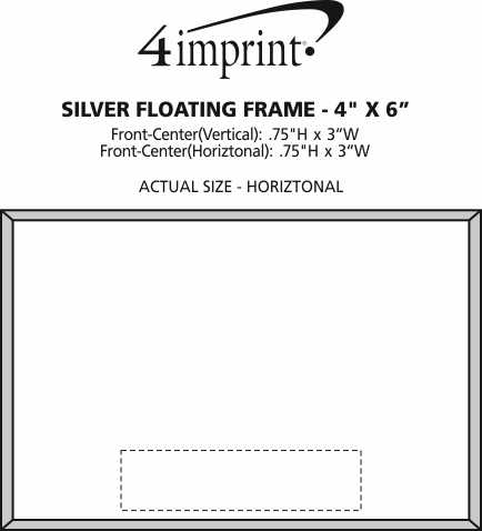 4imprint Com Silver Floating Frame 4 X 6 46