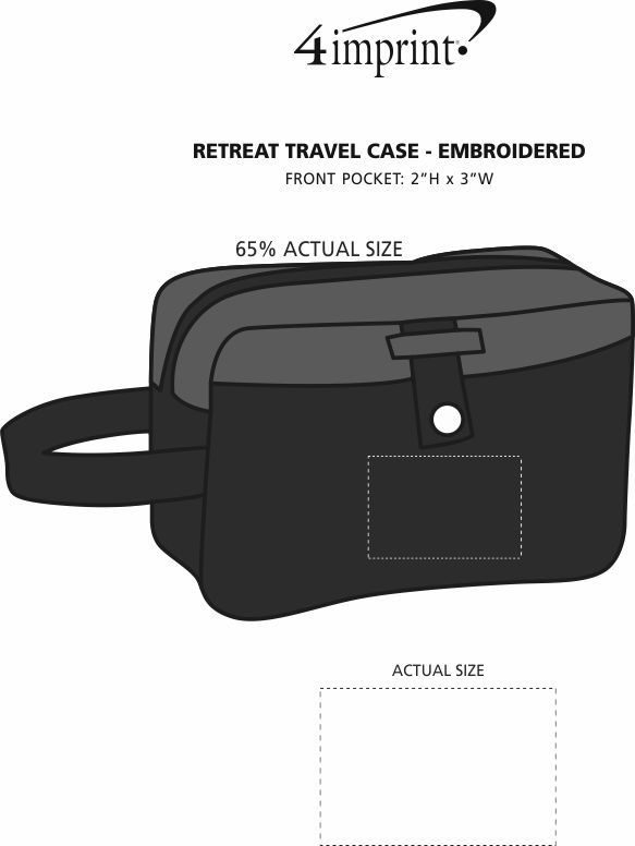 Imprint Area of Retreat Travel Case - Embroidered