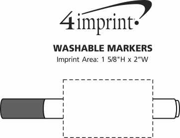 Imprint Area of Washable Markers - 24 hr
