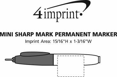 Imprint Area of Mini Sharp Mark Permanent Marker