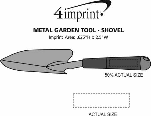 Imprint Area of Metal Garden Tool - Shovel