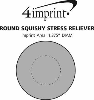 Imprint Area of Round Squishy Stress Reliever