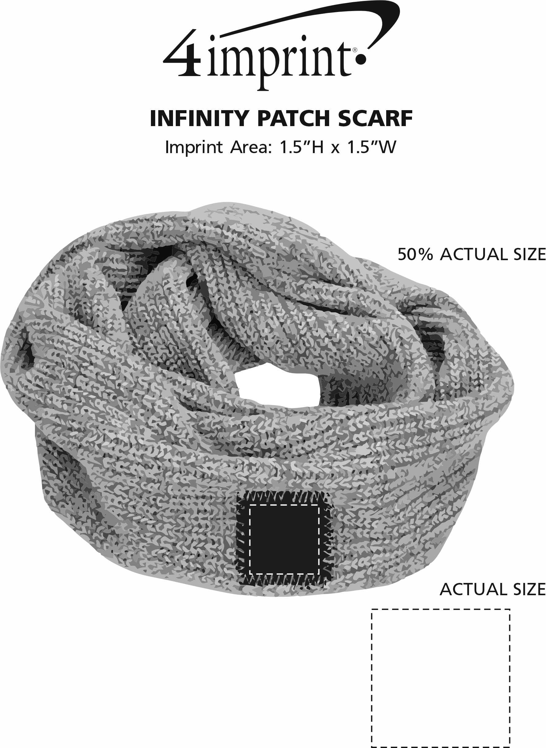 4imprint.com: Infinity Patch Scarf 149699