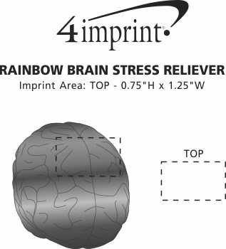 Imprint Area of Rainbow Brain Stress Reliever