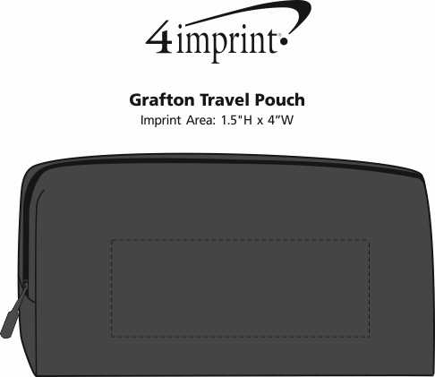 Imprint Area of Grafton Travel Pouch