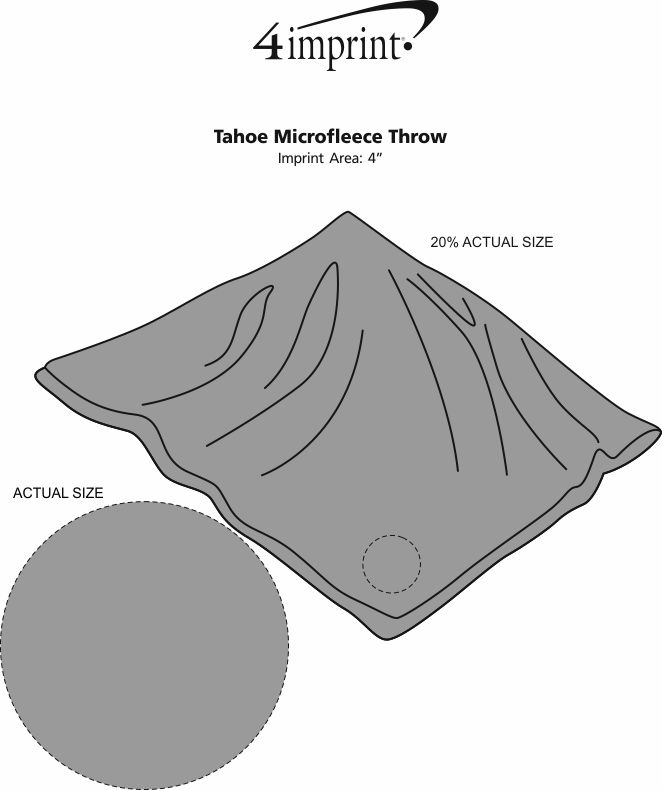 Imprint Area of Tahoe Microfleece Throw