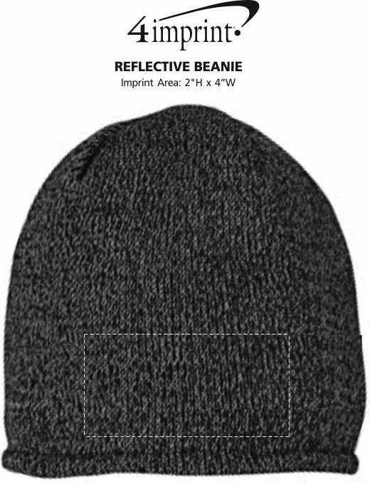 Imprint Area of Reflective Beanie