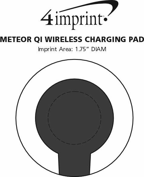 Imprint Area of Meteor Qi Wireless Charging Pad