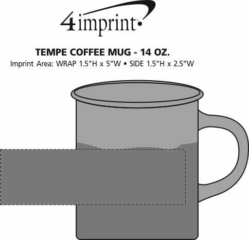 Imprint Area of Tempe Coffee Mug - 14 oz.