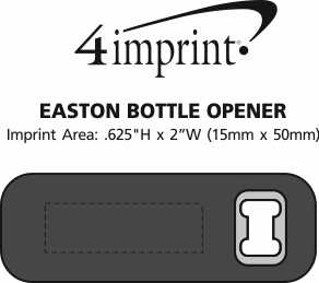 Imprint Area of Easton Bottle Opener